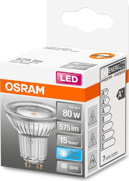 Immagine prodotto Osram Stella Par 16 (GU10, 6.90 W, 620 lm, 1 x, F)
