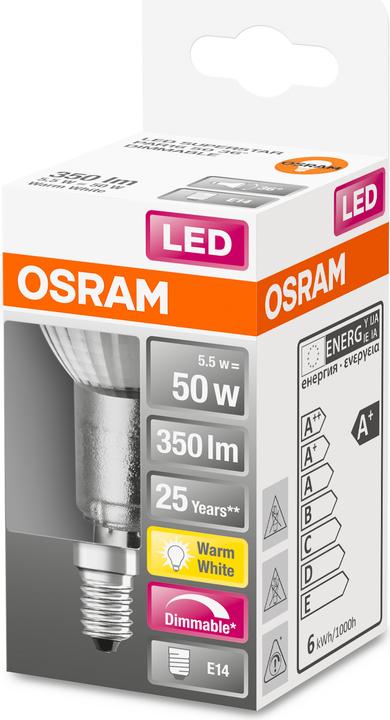 Actual product image Osram Superstar Par 16 (E14, 50 W, 350 lm, 1 x, F)