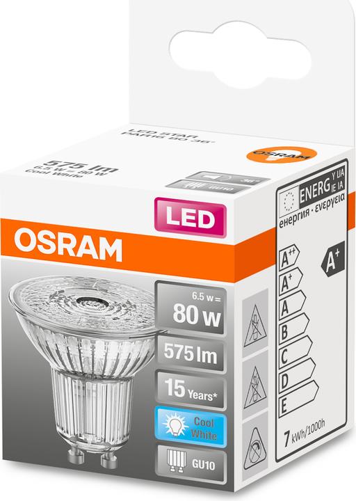 Actual product image Osram Star Par 16 (GU10, 6.90 W, 575 lm, 1 x, F)