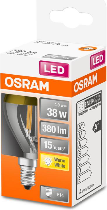 Actual product image Osram Star Classic P (E14, 34 W, 380 lm, 1 x, F)
