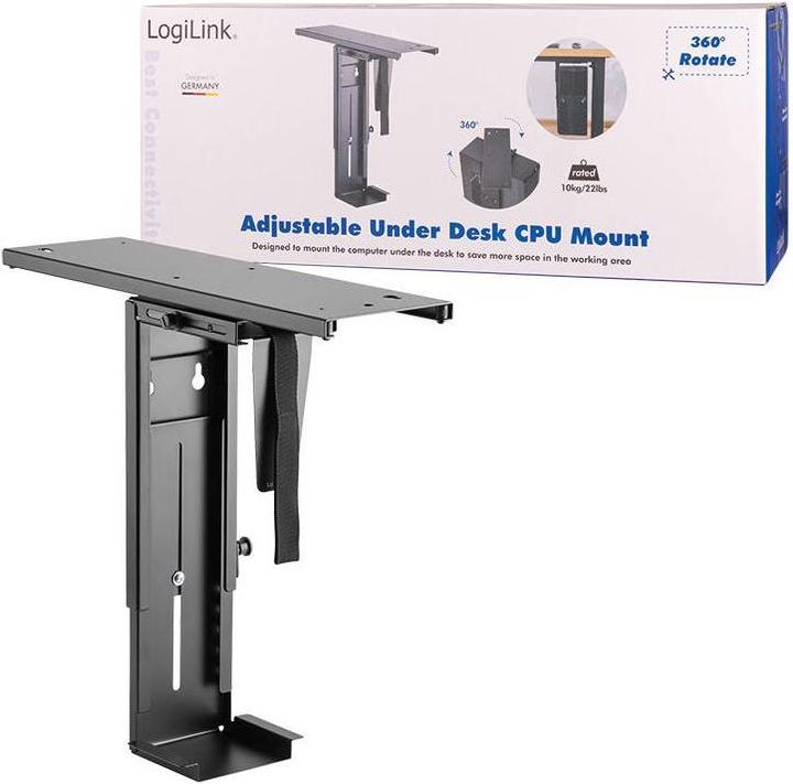 Actual product image LogiLink Adjustable PC holder for under-table m