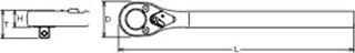 Actual product image Koken Reversible ratchet (3/4")