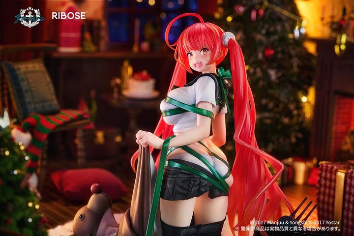 Actual product image Ribose Azur Lane PVC Statue 1/6 Honolulu Manjuu Mischief Ver. 18 cm