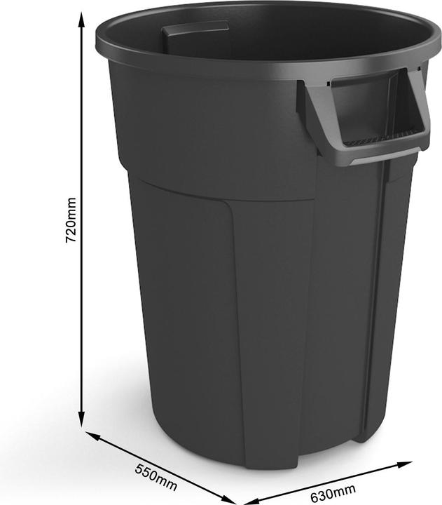 Actual product image Rotho TITAN waste garbage can (120 l)