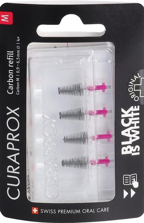 Curaprox Black is white-CPS Carbon M refill 4 Stk (4 x, 6.50 mm)