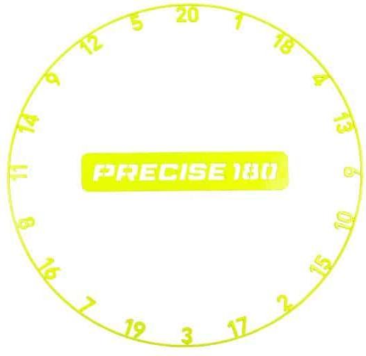 Precise180 Onepiece Zahlenring Electric Yellow