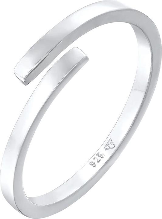Elli Ring Wickelring Offen Statement Geo 925 Silber (54, 925 Silber)