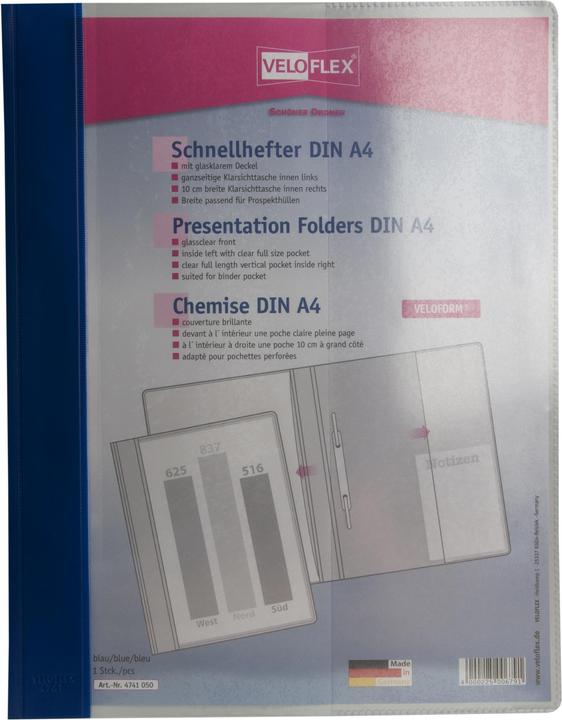 Produktbild Veloflex Schnellhefter VELOFORM® A4 blau (A4, 1 x)