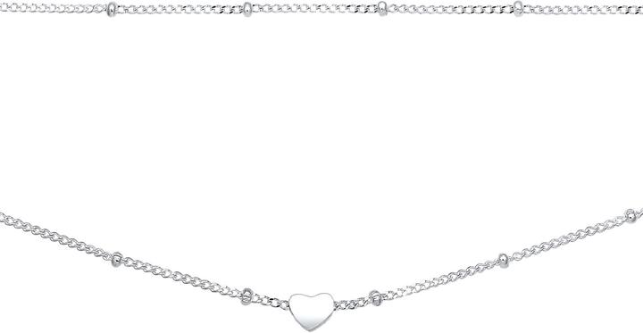 Produktbild Elli Choker Layer Look Herz (925 Silber, 38 cm)