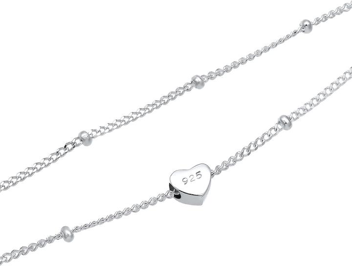 Produktbild Elli Choker Layer Look Herz (925 Silber, 38 cm)