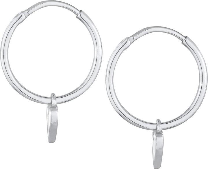 Actual product image Elli Creolen Herz Symbol Hänger (925 Silver)