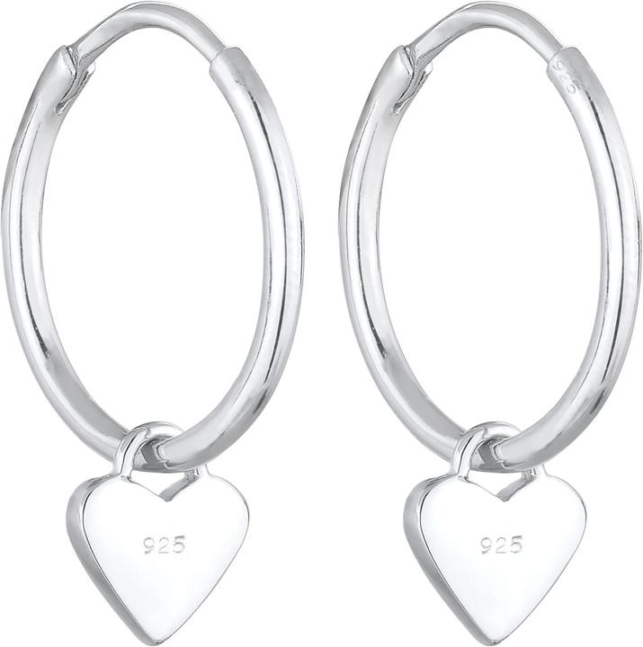 Actual product image Elli Creolen Herz Symbol Hänger (925 Silver)
