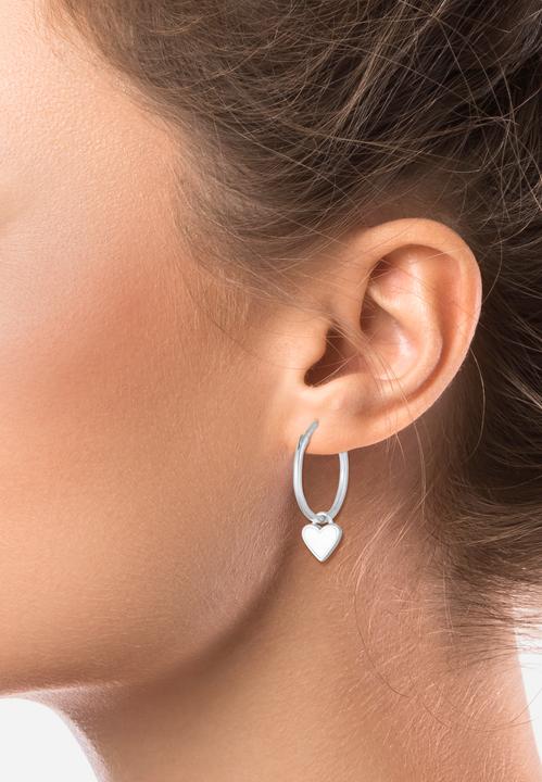 Actual product image Elli Creolen Herz Symbol Hänger (925 Silver)