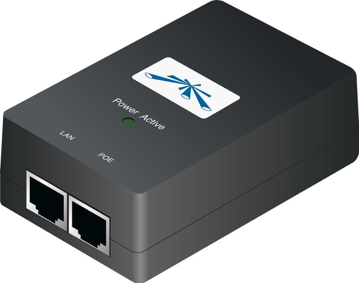 Actual product image Ubiquiti POE-24-24W PoE Adapter, passive (802.3at (PoE+), 24 W)