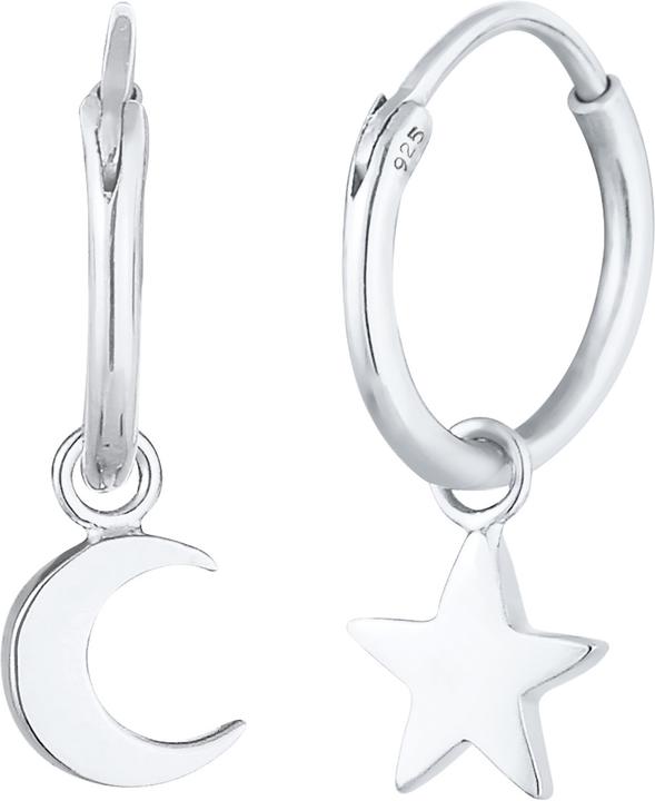 Actual product image Elli Creolen Anhänger Stern Halbmond (925 Silver)
