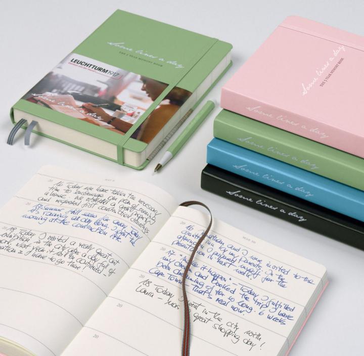 Actual product image Leuchtturm1917 Diary Some lines a day (A5, Lined, Hardcover)