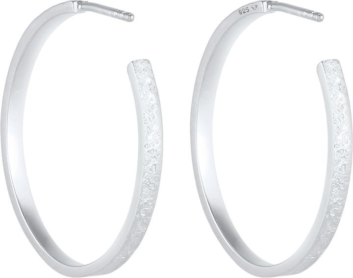 Immagine prodotto Elli Creolen Basic Gehämmert (925 Argento)