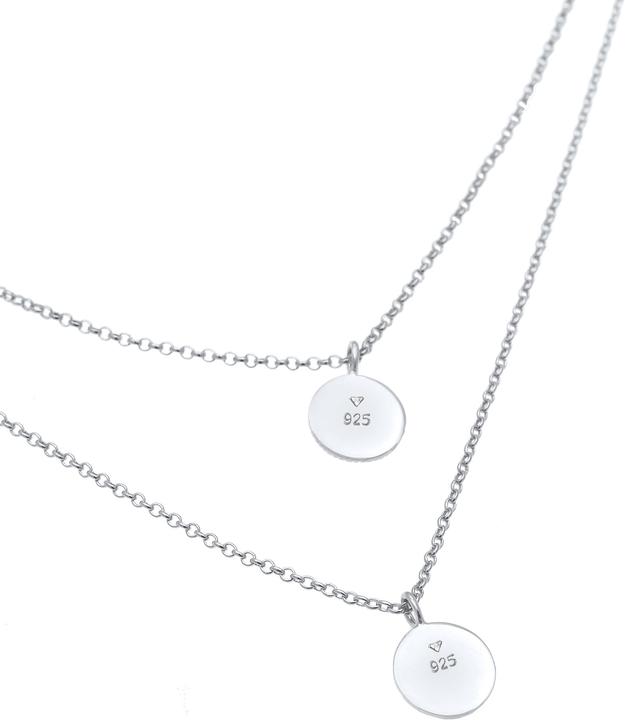 Elli Choker Layer Kreis (925 Silber, 36 cm)