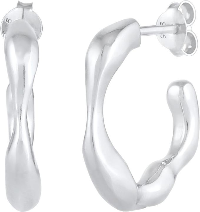 Elli Creolen Organic-Look (925 Silber)