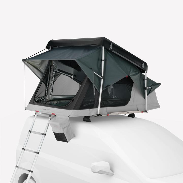 Immagine prodotto Quechua Tenda da tetto a guscio rigido Fresh & Black - × NaïtUp per 2 persone (Tenda sul tetto, 65 kg, 2 persone)