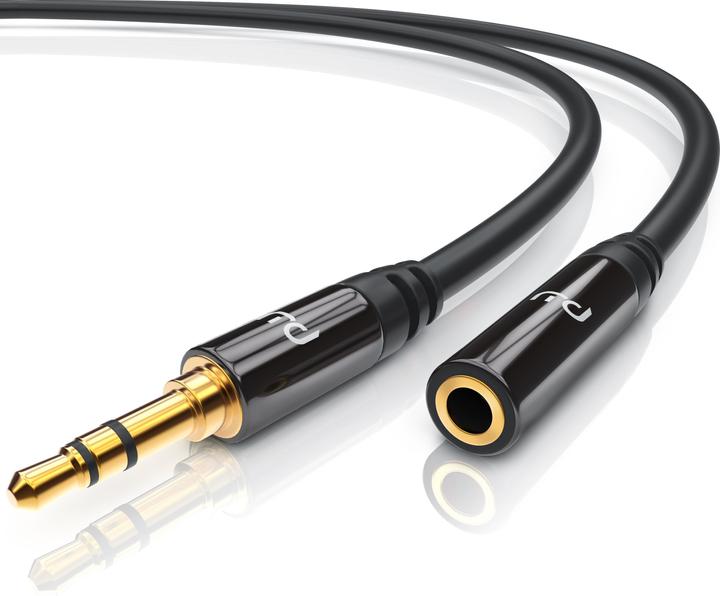 Produktbild Primewire 3,5mm Klinke Audio Kabel, AUX, HiFi Audio Klinkenkabel / Verlängerungskabel (10 m, 3.5mm Klinke (AUX))