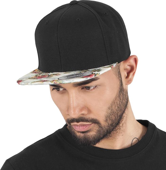 Actual product image Yupoong Baseball cap with fashionable print (One size)
