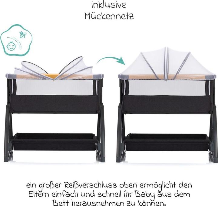 Produktbild Fillikid Beistellbett Scandic grau melange