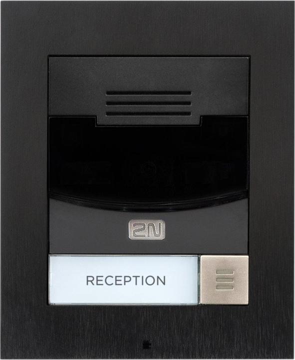 Produktbild 2N IP Türstation IP Solo ohne Kamera, Wandmontage, schwarz (Ethernet)
