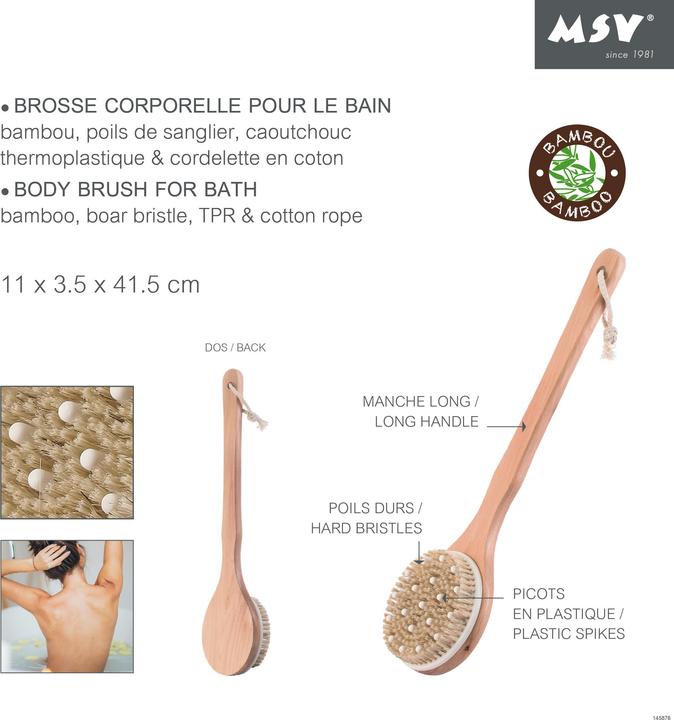 Actual product image MSV Body brush for massage