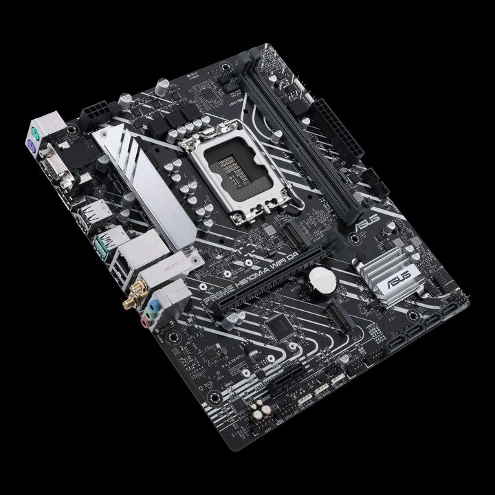 Productafbeelding ASUS MB PRIME -A WIFI Intel,1700,DDR4,mATX (LGA 1700, Intel H610, mATX)
