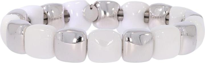 Pesavento Armband silber Keramik weiss WLUXB005 (5.50 cm, 925 Sterling Silber)