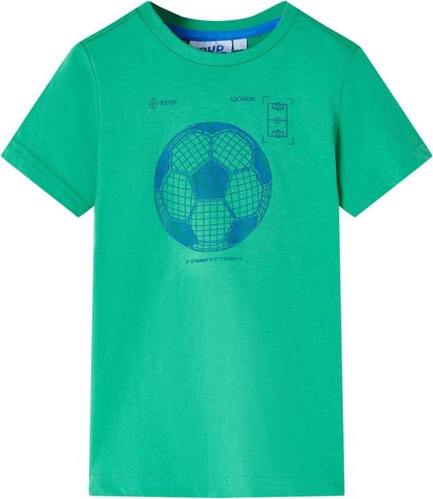 VidaXL Kinder-T-Shirt Grün 116,Material: 100 % Baumwolle,Farbe (116)