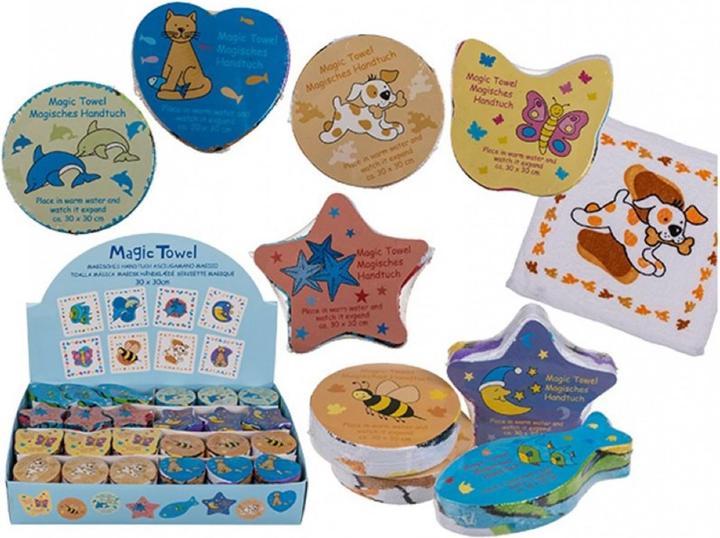 Produktbild Sombo Magisches Baumwoll Handtuch Tiere (30 x 30 cm)