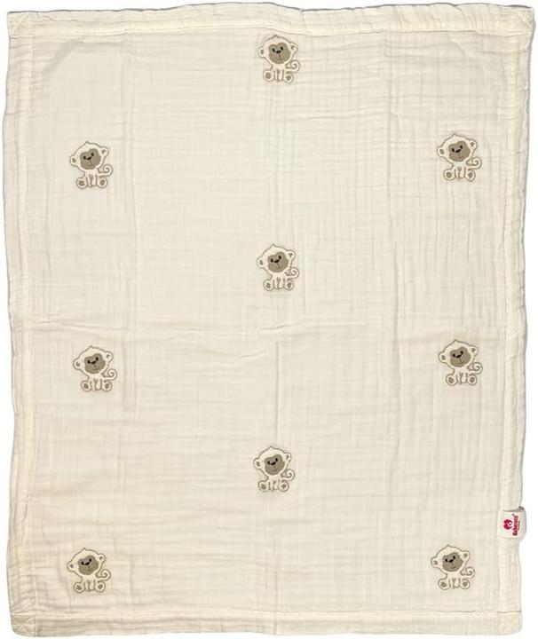 Produktbild Beberotti Organic 4-lagige doppelseitige bestickte Musselindecke (95 x 80 cm)