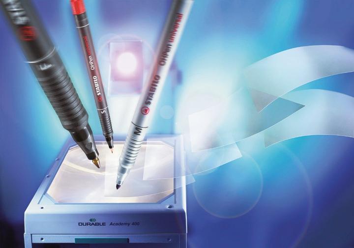 Actual product image STABILO 10 OHPen universal markers red 0.7 mm non-permanent (Red, 0.70 mm, 1 x)