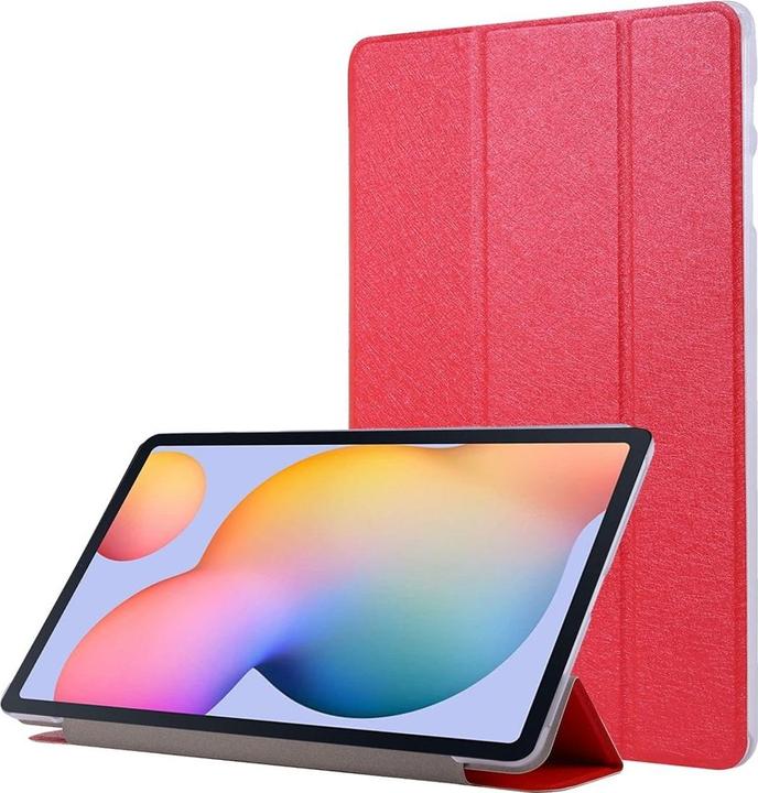 König Design Schutz Tablet Hülle für Samsung Galaxy Tab S7 Case Cover Klapp Tasche Etuis Rot (Galaxy Tab S7)
