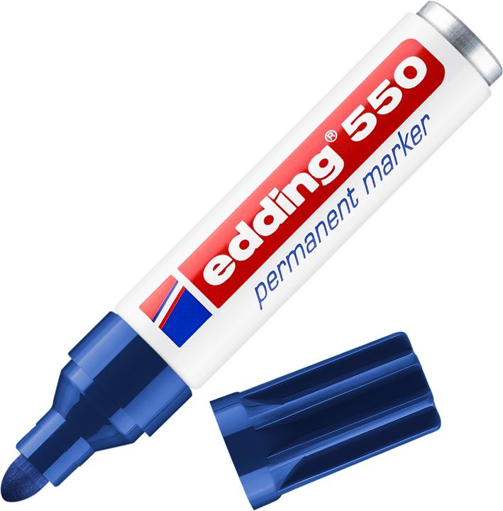 Actual product image Edding Permanent marker 550 (Blue, 4 mm, 1 x)