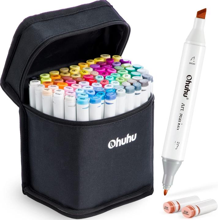 Ohuhu Penne per graffiti (Multicolore, 40 x)