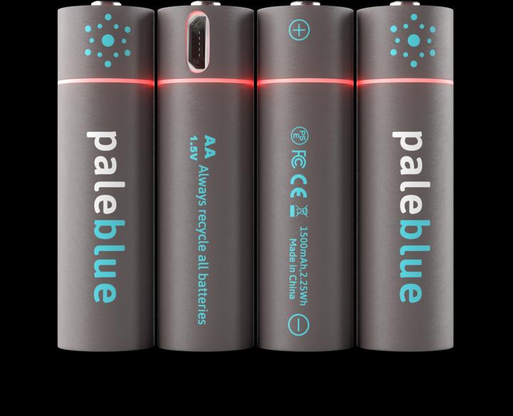 Pale Blue Pack of 4 AA (4 pcs., AA, 1560 mAh)
