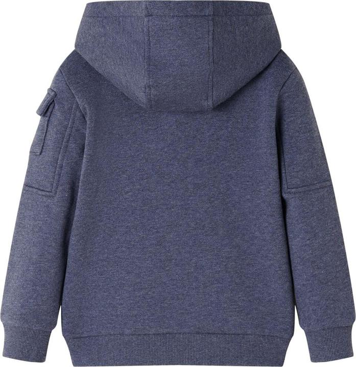 Produktbild VidaXL Kinder-Kapuzenpullover mit Reissverschluss Dunkelblau (92)