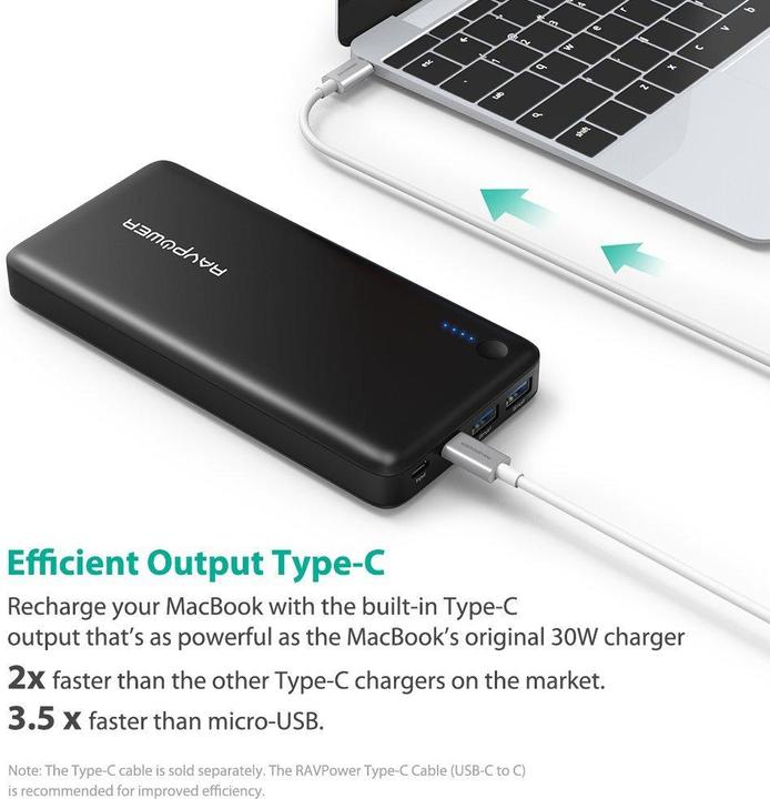 Image du produit RAVPower Rp-Pb059 (20100 mAh, 74.37 Wh)