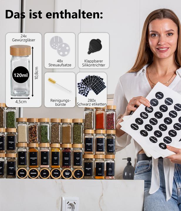 Produktbild Deco haus Gewürzgläser (0.12 l)