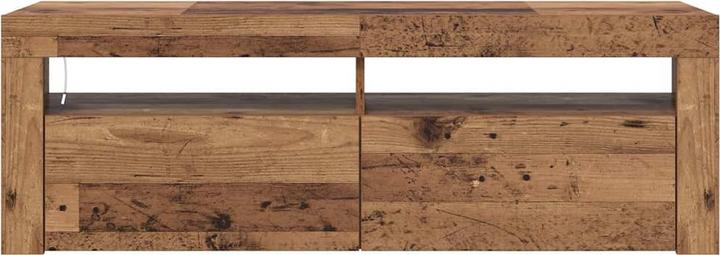 Produktbild VidaXL TV Schrank Lowboard Fernsehschrank Fernsehtisch mit LED Altholz-Optik (120 x 35 x 40 cm)