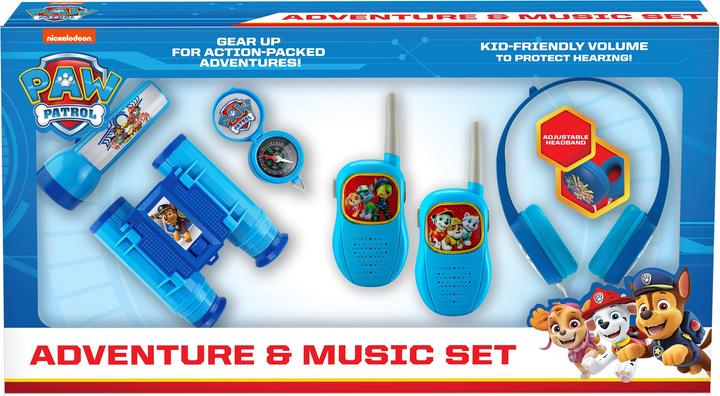 Produktbild eKids Paw Patrol Set Abenteuer 5in1: Taschenlampe, Kompass, Fernglas, Walkie-Talkie, Kopfhörer PW-V302