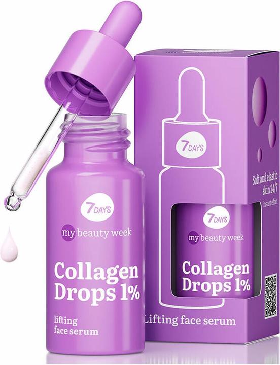 Actual product image 7Days Collagen Serum for Face Anti Aging Korean Skincare with Jojoba and Almond Oil Face Serum with (20 ml)
