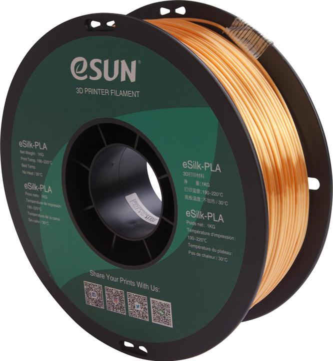 Actual product image eSUN EPLA-SILK 1,75mm GOLD 1kg 3D FILAMENT (PLA, 1.75 mm, 1000 g, Gold)