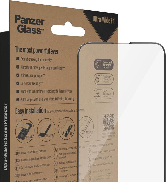 Actual product image PanzerGlass Ultra-Wide Fit (1 Piece, Apple iPhone 13)