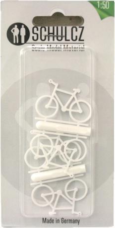 Image du produit Schulcz Véhicule miniature vélo 1:50 blanc 5 pcs.