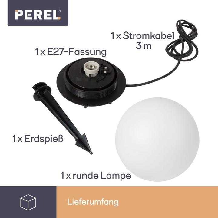 Image du produit LED Outdoor Consumer AUssENLEUCHTE - KUGEL - Ø 45 cm (E27)