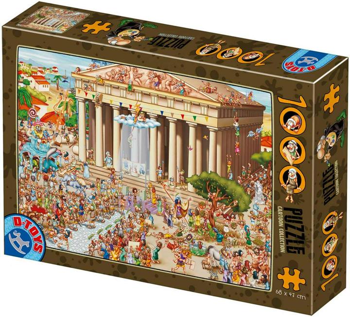 Produktbild D-Toys Puzzle 1000 Akropolis-Bauwahnsinn in Athen (1000 Teile)